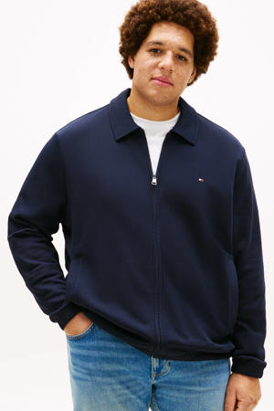 sweatvest Plus Size donkerblauw