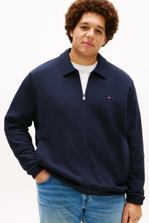 sweatvest Plus Size donkerblauw