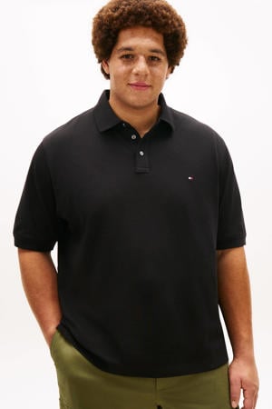 regular polo Plus Size zwart