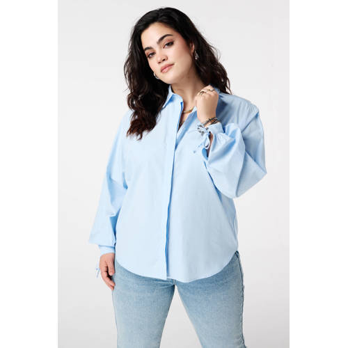 MS Mode blouse lichtblauw afbeelding