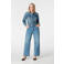 MS Mode high waist straight leg jeans medium blue denim