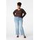 MS Mode high waist slim fit jeans light blue denim