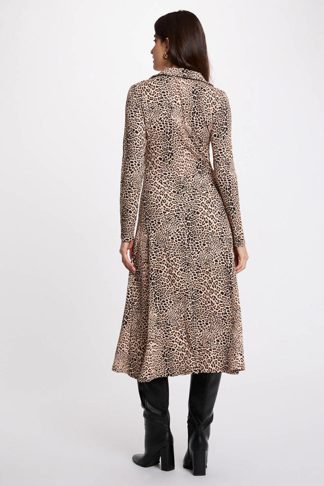 Wijd uitlopende jurk met print - BLAUW - Kiabi - 10.00