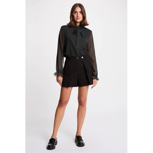 Morgan regular waist casual short zwart afbeelding
