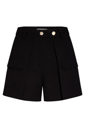 regular waist casual short zwart