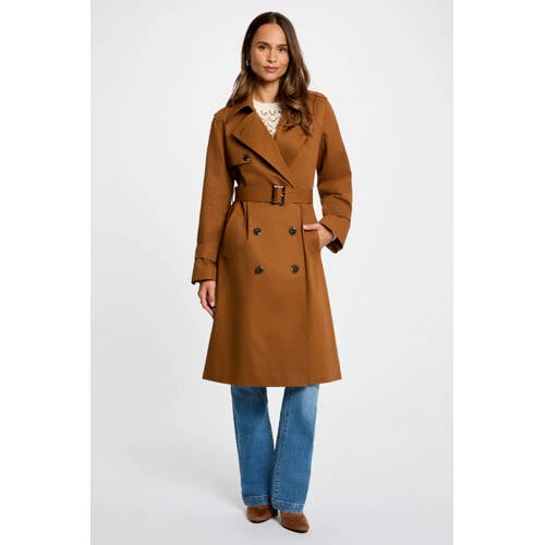 Morgan trenchcoat cognac afbeelding