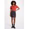 Morgan imitatieleren rok marineblauw