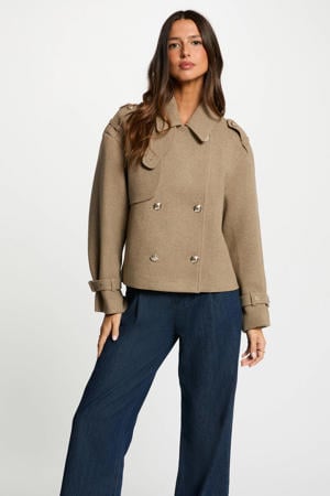 wollen jack beige