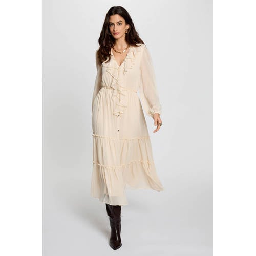 Morgan midi jurk beige afbeelding