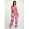 Morgan straight regular waist casual broek met paisley print ecru