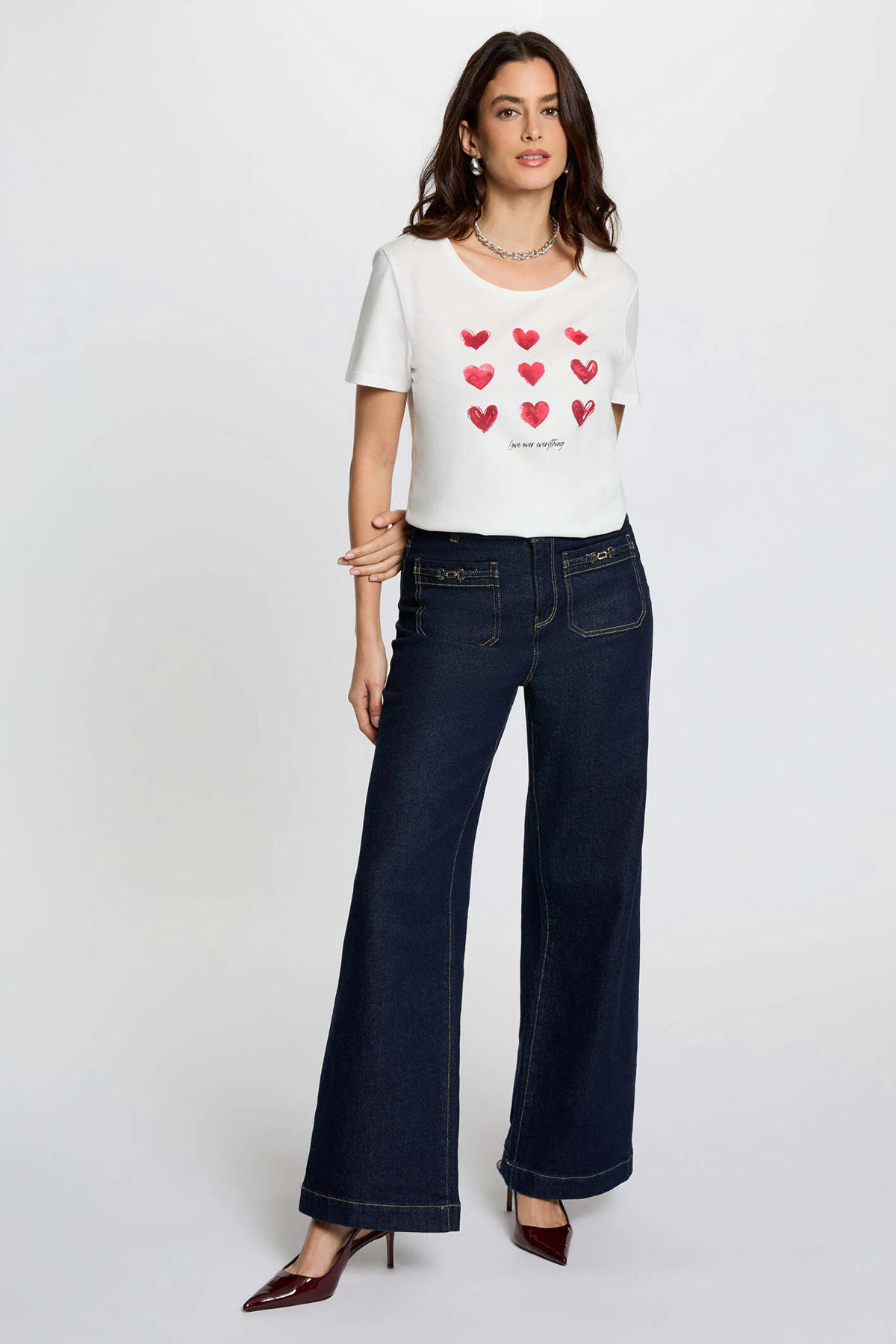 Morgan 251-dstyle dames T-shirts met korte mouwen Morgan 251-dstyle dames T-shirts met korte mouwen