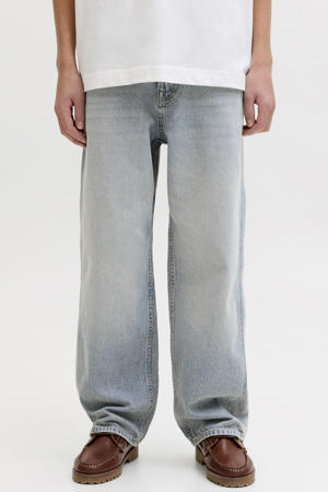 JJIALEX JJNORREBRO high waist baggy jeans light blue denim