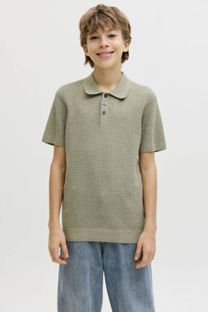 polo groen gebreid