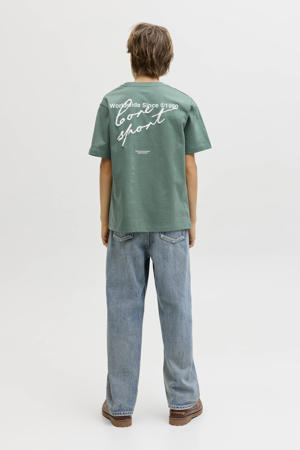 T-shirt met backprint groen