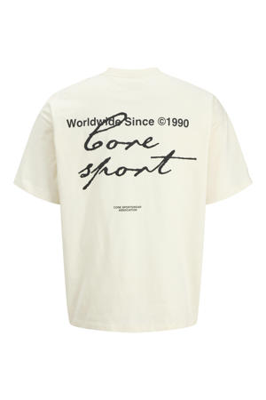 T-shirt met backprint ecru