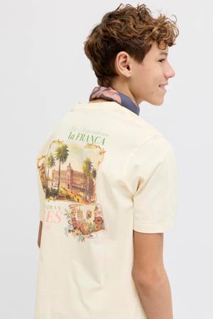 T-shirt met backprint ecru