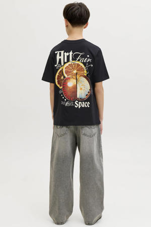 T-shirt met backprint zwart