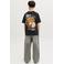 JACK & JONES JUNIOR T-shirt met backprint zwart