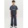 JACK & JONES JUNIOR baggy casual broek donkerblauw