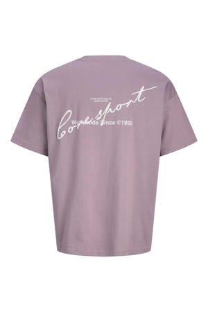 T-shirt met backprint lila