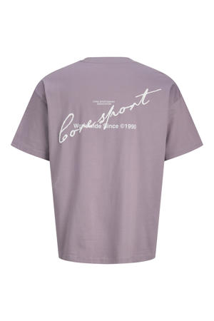 T-shirt met backprint lila