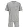 JACK & JONES JUNIOR T-shirt + korte broek grijs melange
