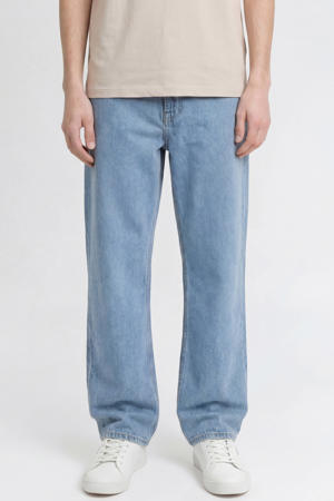 JREBLEO JJCRAFT high waist baggy jeans medium blue denim