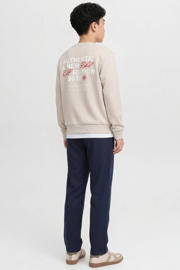 thumbnail: JJ REBEL JUNIOR sweater met backprint ecru