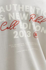 thumbnail: JJ REBEL JUNIOR sweater met backprint ecru
