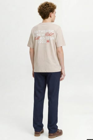 T-shirt met backprint beige