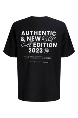 T-shirt met backprint zwart