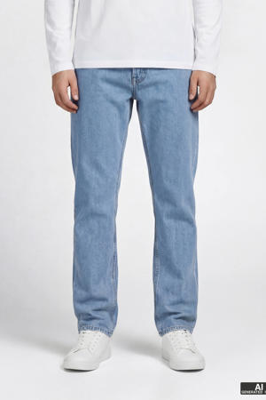 JREBRYAN JJCRAFT high waist loose fit jeans light blue denim