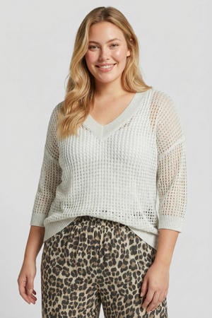 pullover ajour beige