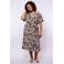 Exxcellent midi jurk beige
