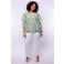 Exxcellent wide leg regular waist broek wit