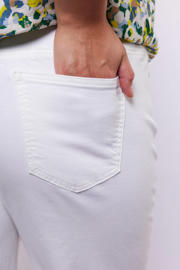 thumbnail: Exxcellent wide leg regular waist broek wit