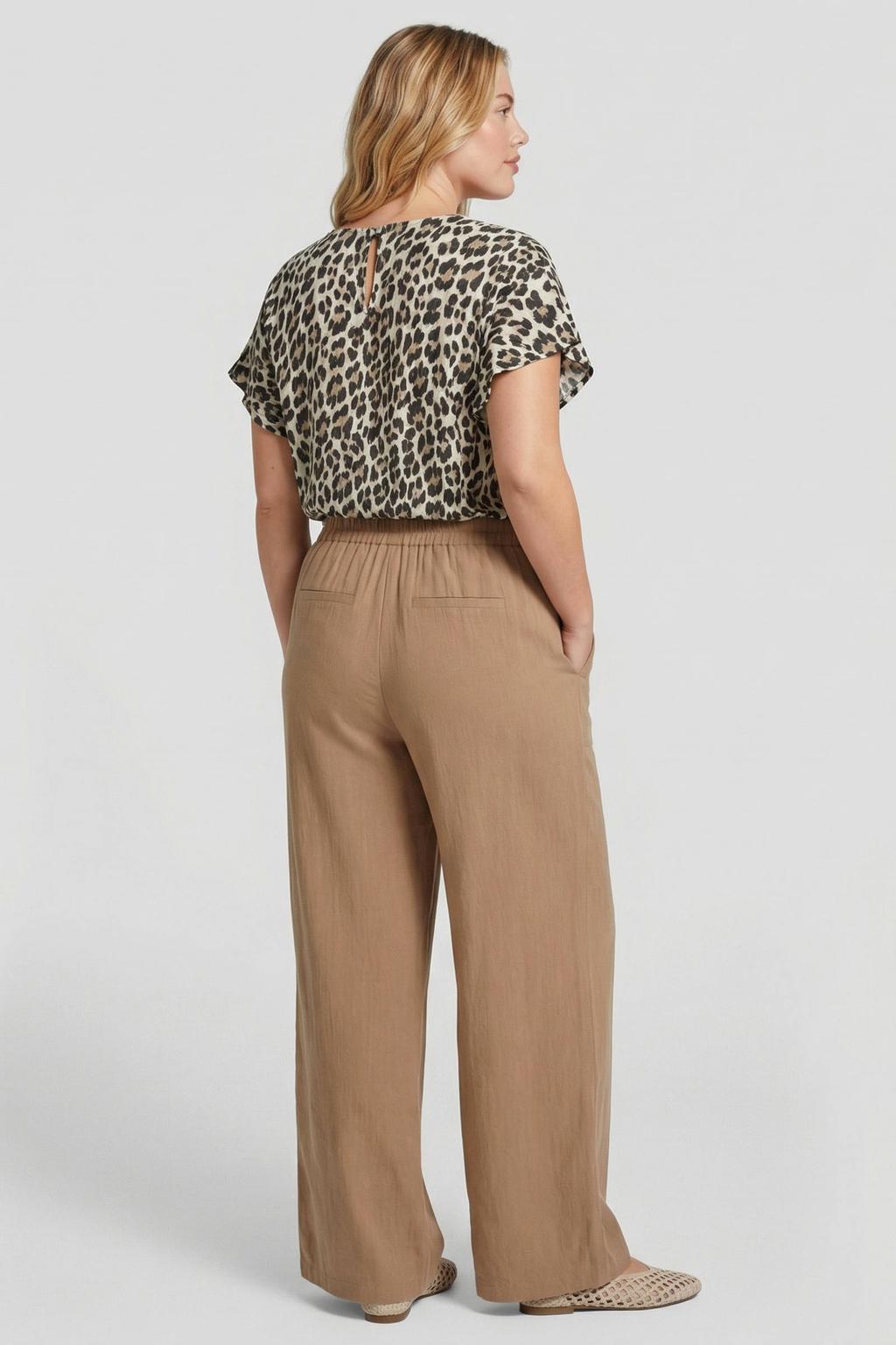 Exxcellent top met panterprint multi
