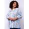 Exxcellent gebloemde blouse blauw