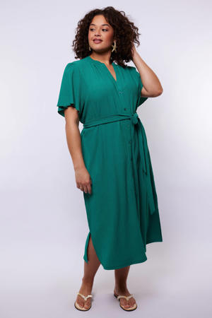 midi jurk groen