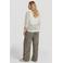 Exxcellent high waist broek met panterprint Plus Size - bruin
