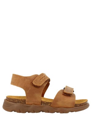 leren sandalen cognac