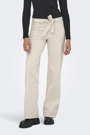 high waist wide leg jeans ecru