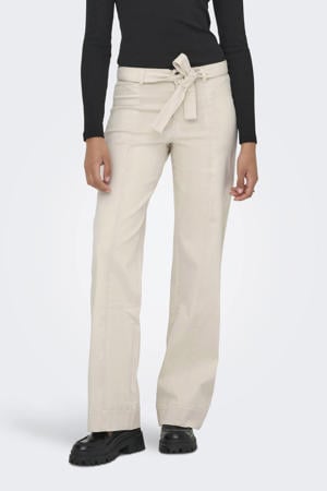 high waist wide leg jeans ecru