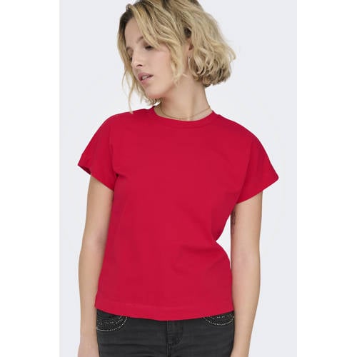 ONLY T-shirt rood afbeelding