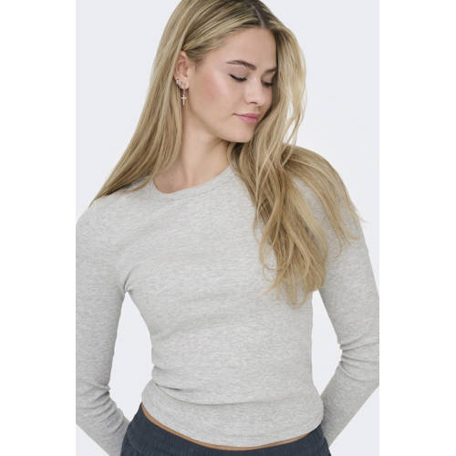 ONLY longsleeve grijs melange afbeelding