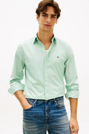 Regular casual overhemd mintgroen