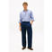 Tommy Hilfiger regular gestreept casual overhemd met linnen blauw