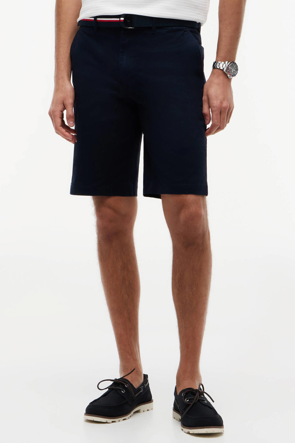 Tommy Hilfiger DENTON straight chino short donkerblauw