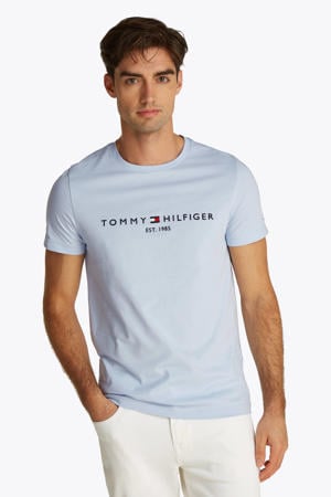 slim T-shirt lichtblauw