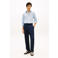 Tommy Hilfiger regular casual overhemd met linnen lichtblauw